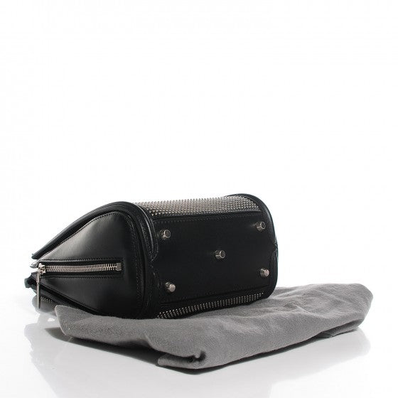 Calfskin Studded Mini Heroine Shoulder Bag Black