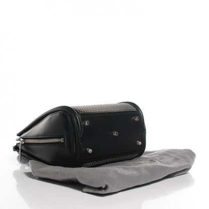 Alexander McQueen Calfskin Studded Mini Heroine Shoulder Bag Black 4 of 16
