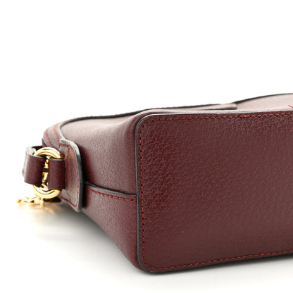 Gucci Textured Calfskin Web Small Ophidia Dome Shoulder Bag Vintage Bordeaux 9 of 10