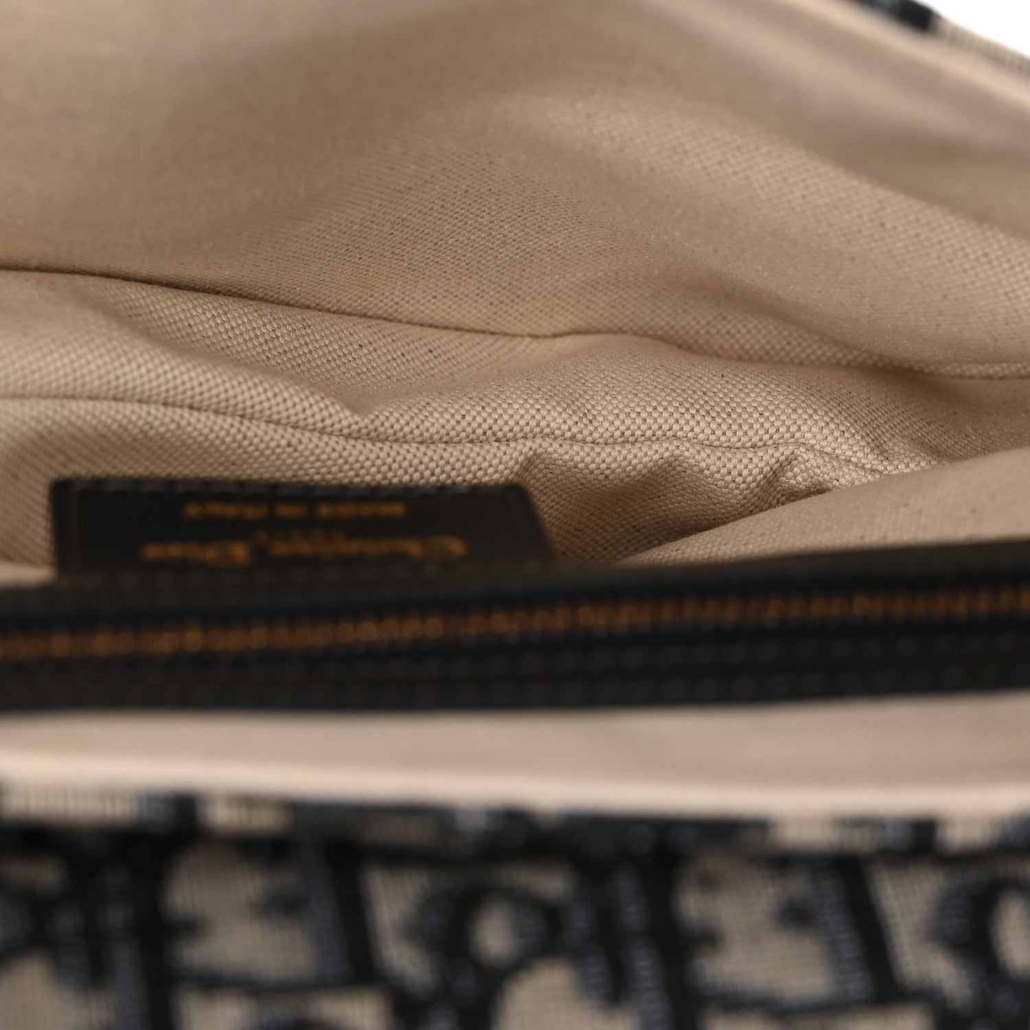 Christian Dior Oblique Saddle Bag Blue 5 of 11