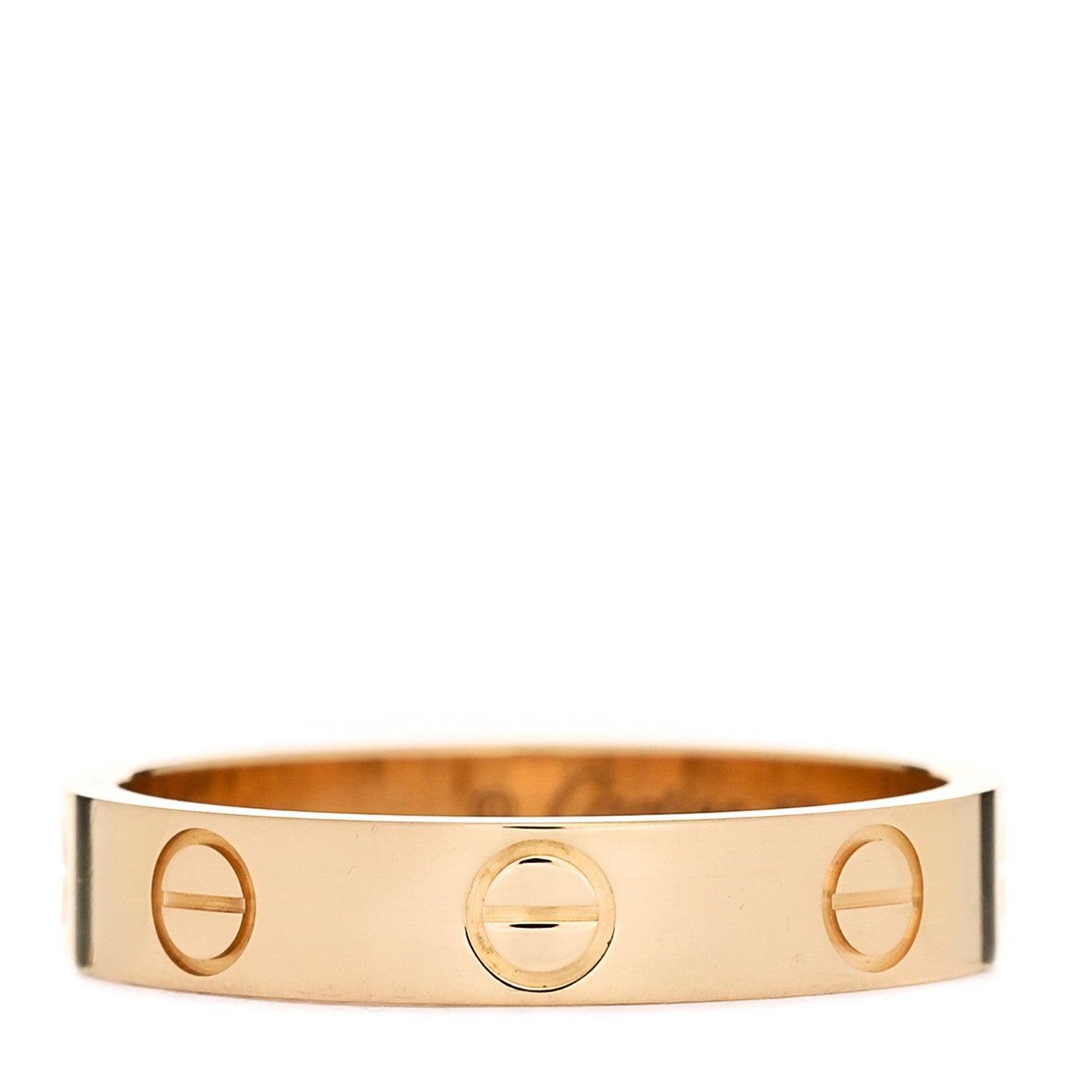 Cartier 18K Yellow Gold 3.5mm LOVE Wedding Band Ring 52 6 1 of 5