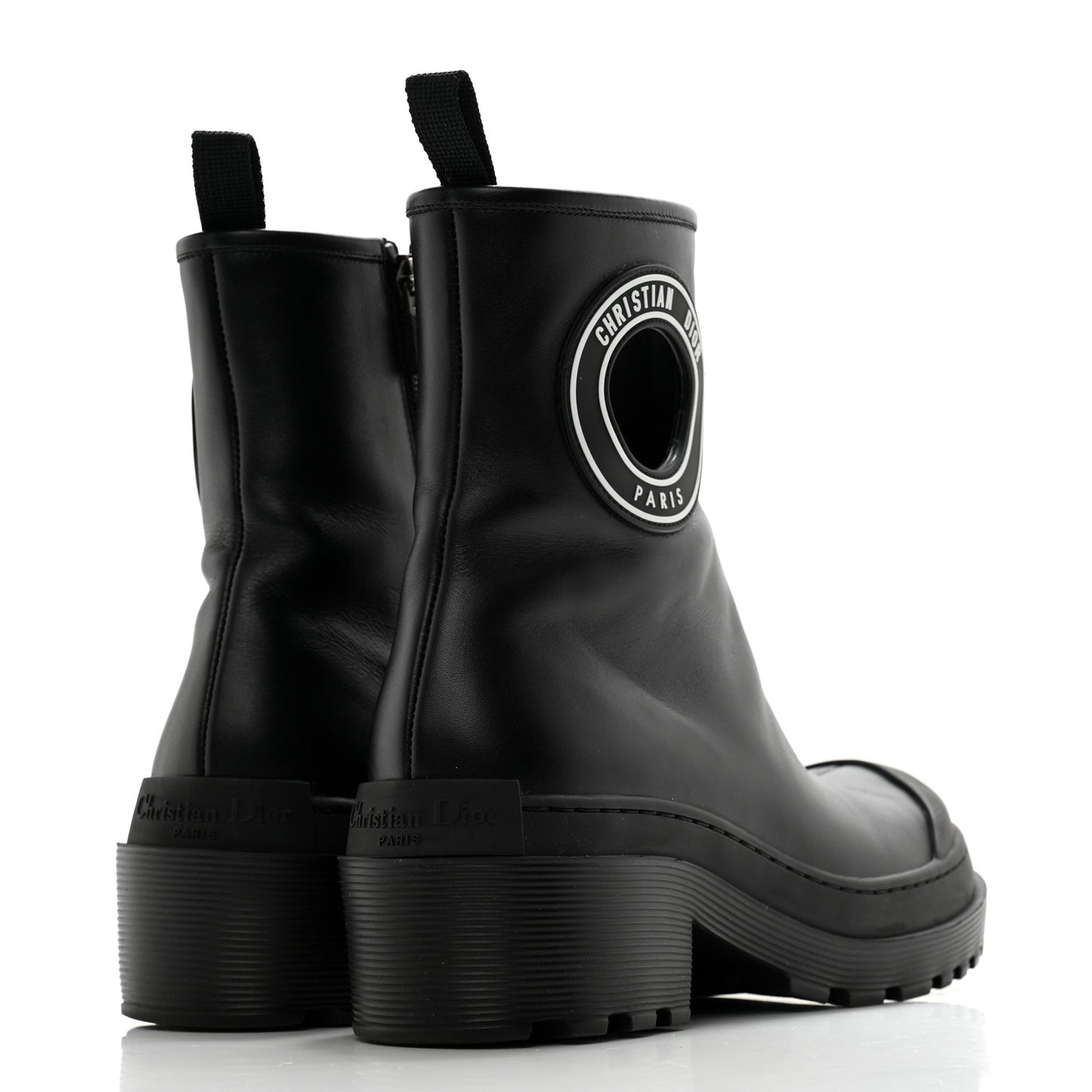 Nappa Symbol Ankle Boots 35.5 Black