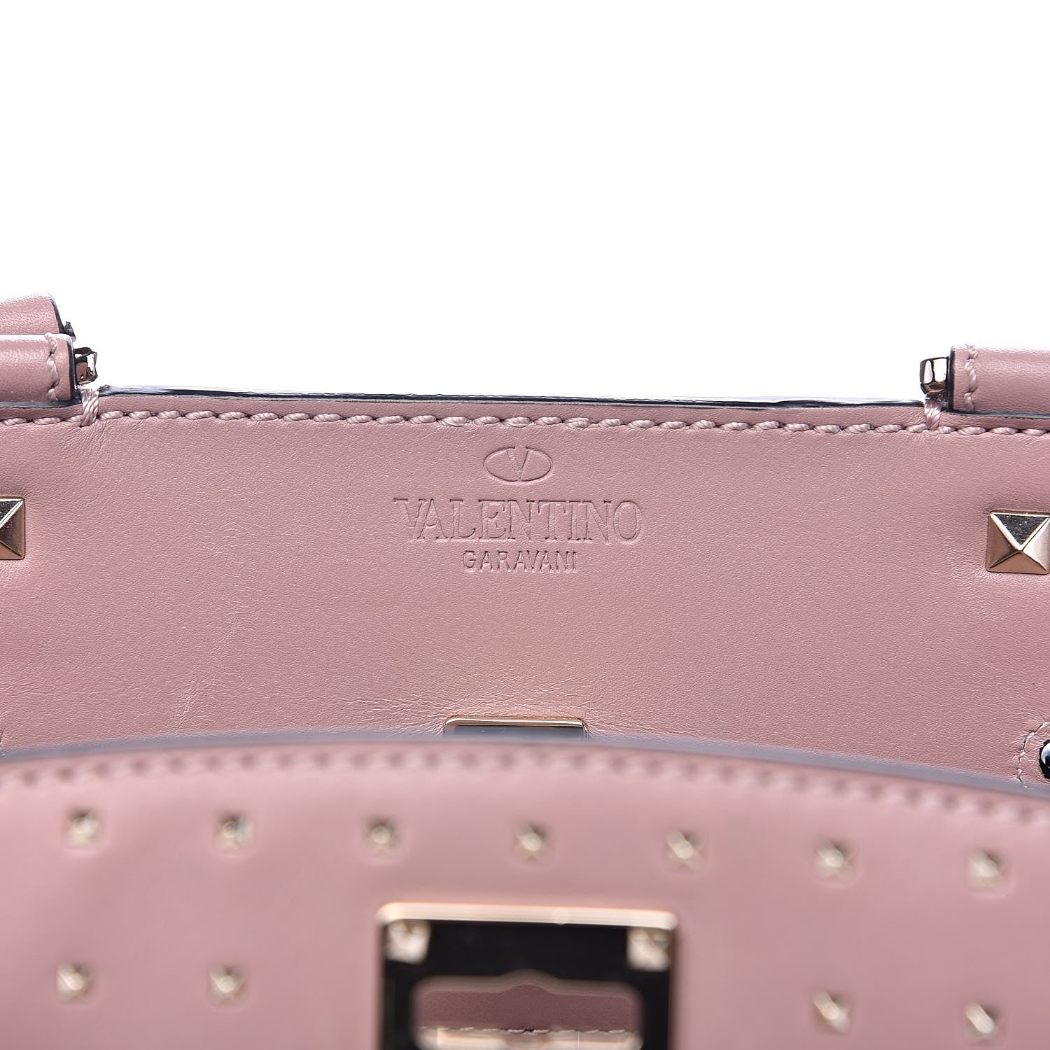 Valentino Garavani Calfskin Studded Small Joylock Satchel Lipstick 7 of 16