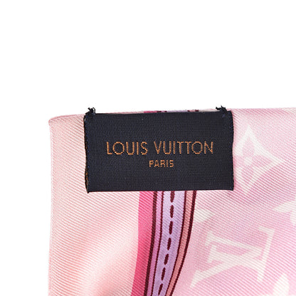 Louis Vuitton Silk Monogram Superstition Bandeau Light Pink 4 of 5