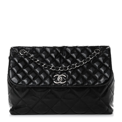 Chanel Vinyl Quilted In the Business Flap Bag Black 1 of 11