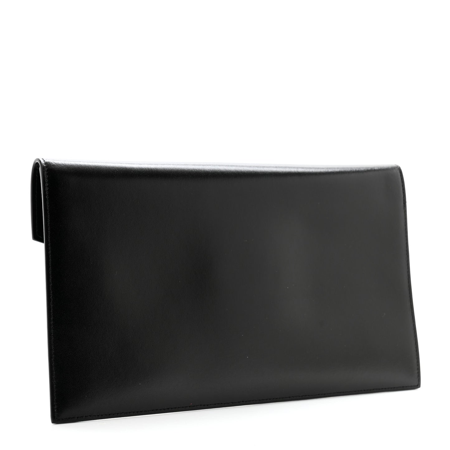 Smooth Shiny Calfskin Monogram Uptown Pouch Black