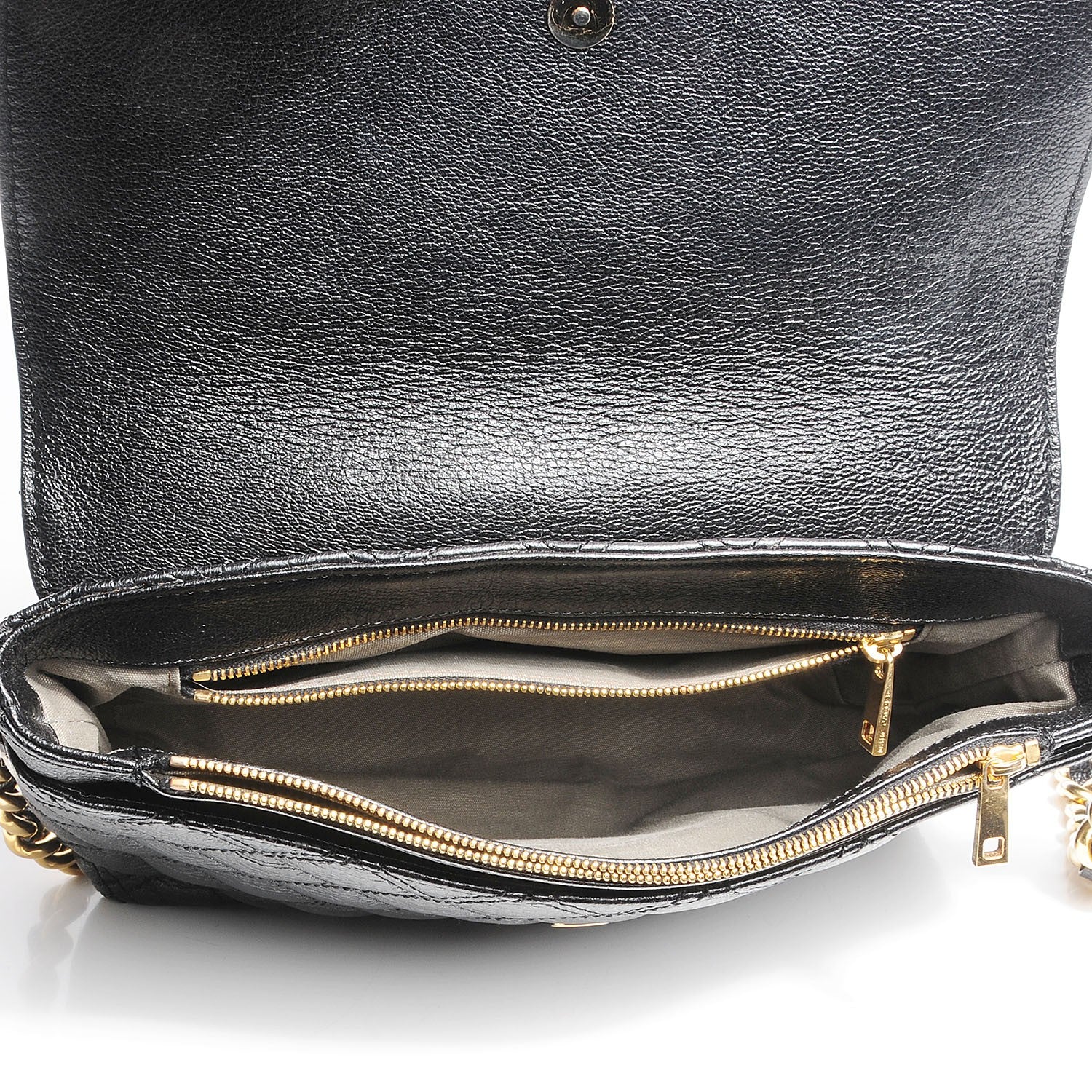 Marc Jacobs Lacquered Leather The Large Single Flap Black 8 of 8