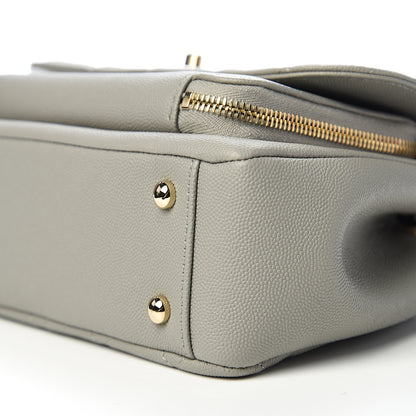 Chanel Caviar Quilted Medium Business Affinity Flap Grey 8 of 11