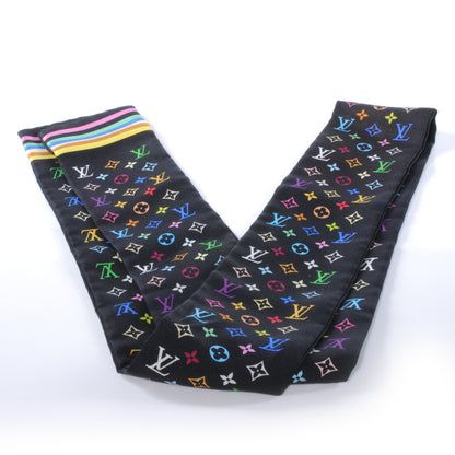 Louis Vuitton Silk Monogram Multicolor Bandeau Black 2 of 4