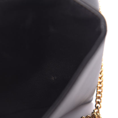 Versace Vitello Virtus Chain Clutch Black 10 of 10