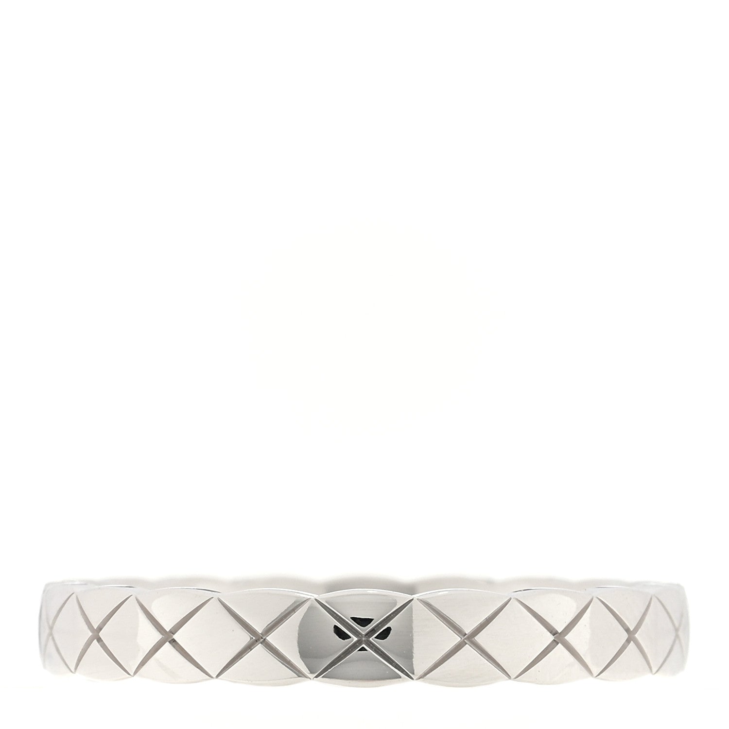 Chanel 18K White Gold Mini Coco Crush Ring 58 8.25 3 of 5