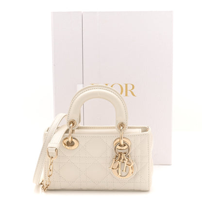 Christian Dior Lambskin Cannage Micro Lady D-Joy Latte 11 of 11