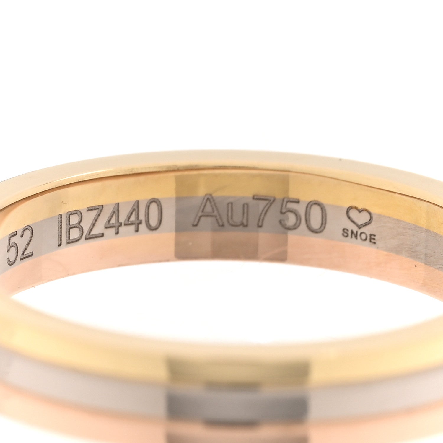 Cartier 18K Pink White Yellow Gold 3.5mm Vendome Louis Cartier Wedding Band Ring 52 6 5 of 6