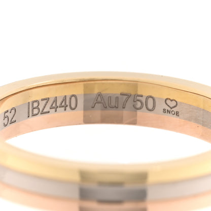 Cartier 18K Pink White Yellow Gold 3.5mm Vendome Louis Cartier Wedding Band Ring 52 6 5 of 6