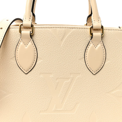 Louis Vuitton Empreinte Monogram Giant Onthego PM Cream Beige 7 of 9
