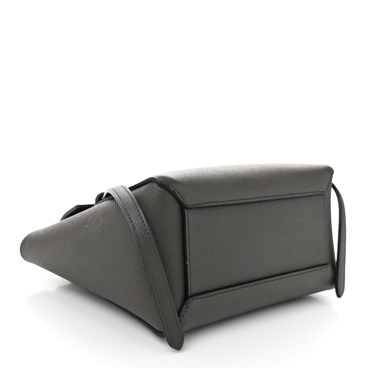 Grained Calfskin Nano Belt Bag Grey