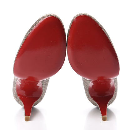Christian Louboutin Glitter Canvas Aliglitter Fifille 100 Pumps 39.5 Multicolor 6 of 8