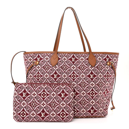 Louis Vuitton Jacquard Since 1854 Neverfull MM Bordeaux 3 of 11