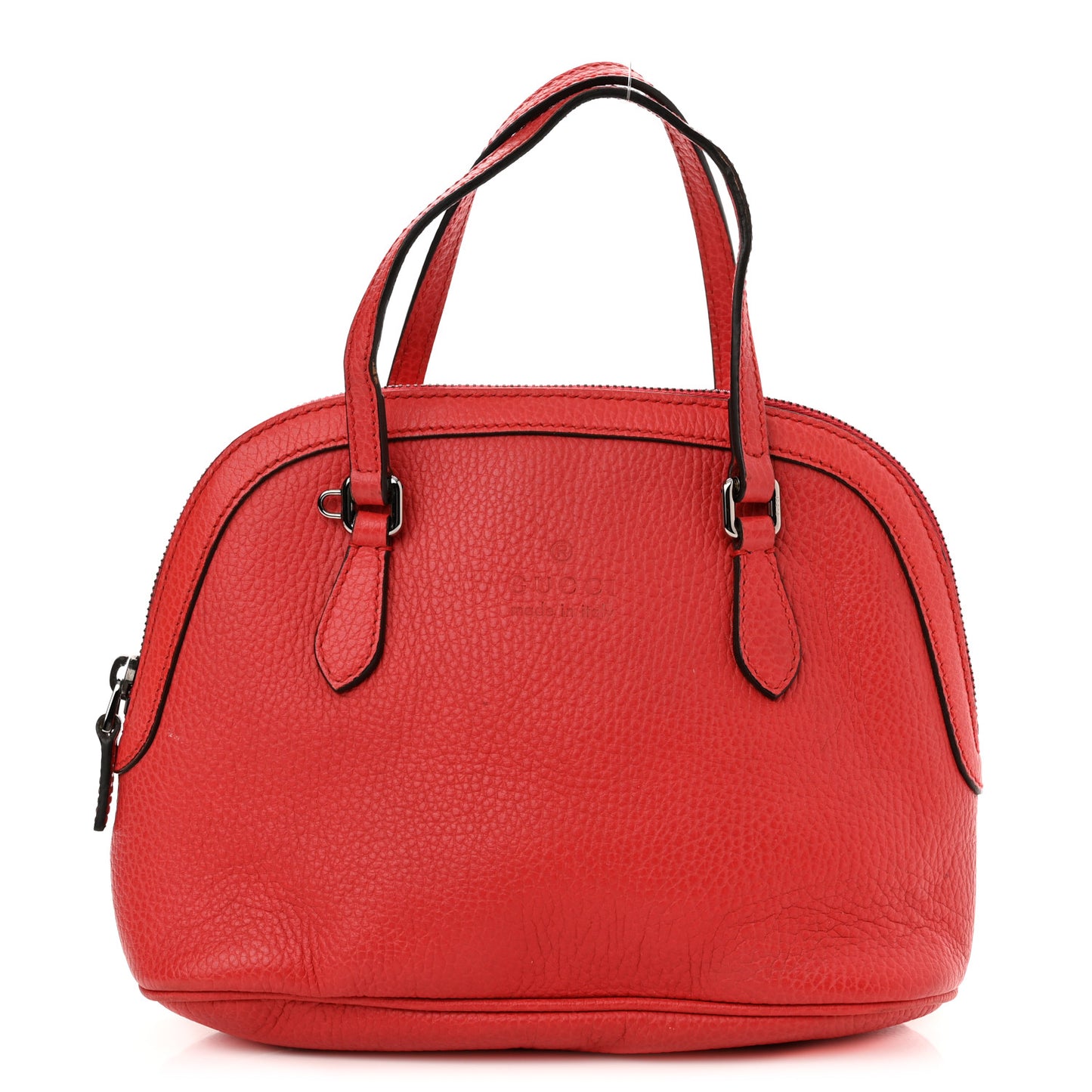 Calfskin Mini Dome Bag Sporting Red