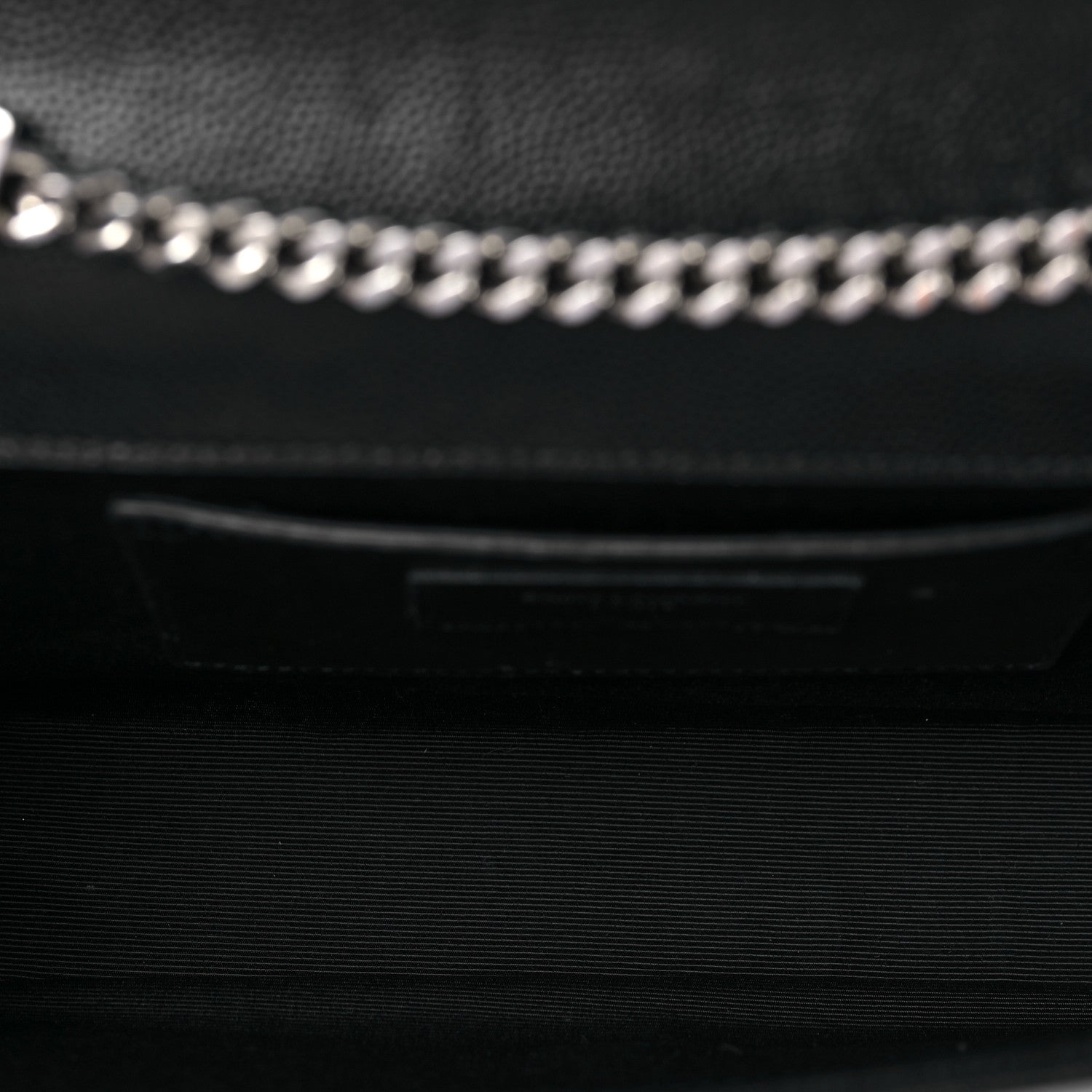 Saint Laurent Grain De Poudre Studded Medium Monogram Kate Satchel Black 5 of 8
