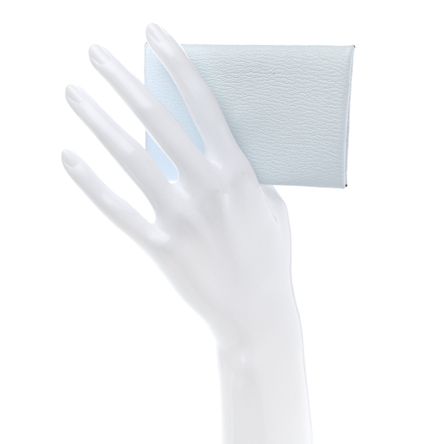 Chevre Mysore Verso Calvi Card Case Bleu Brume Brique
