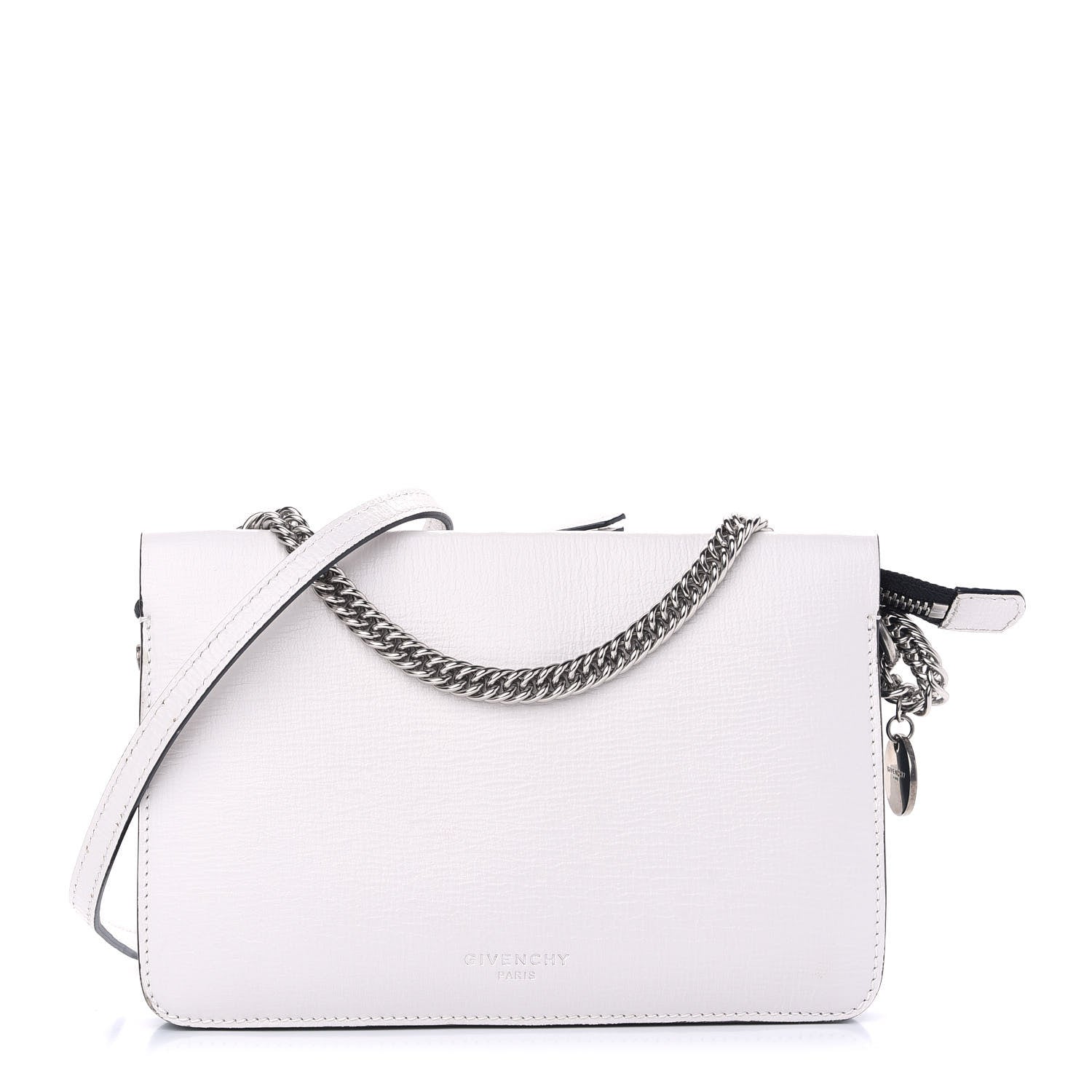 Givenchy Goatskin Suede Cross 3 Crossbody Bag White 1 of 9