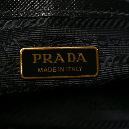 Prada Saffiano Lux Micro Galleria Shoulder Bag Black 6 of 9