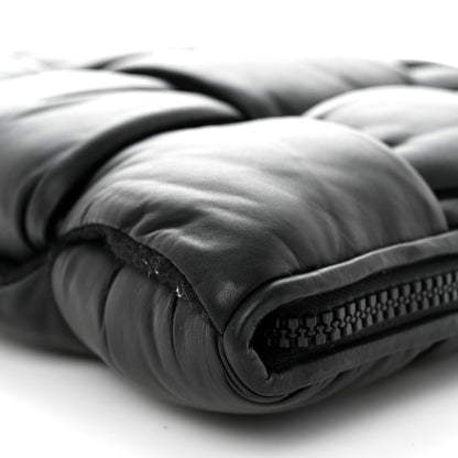 Bottega Veneta Calfskin Maxi Intrecciato Puffy Laptop Pouch Black 8 of 9
