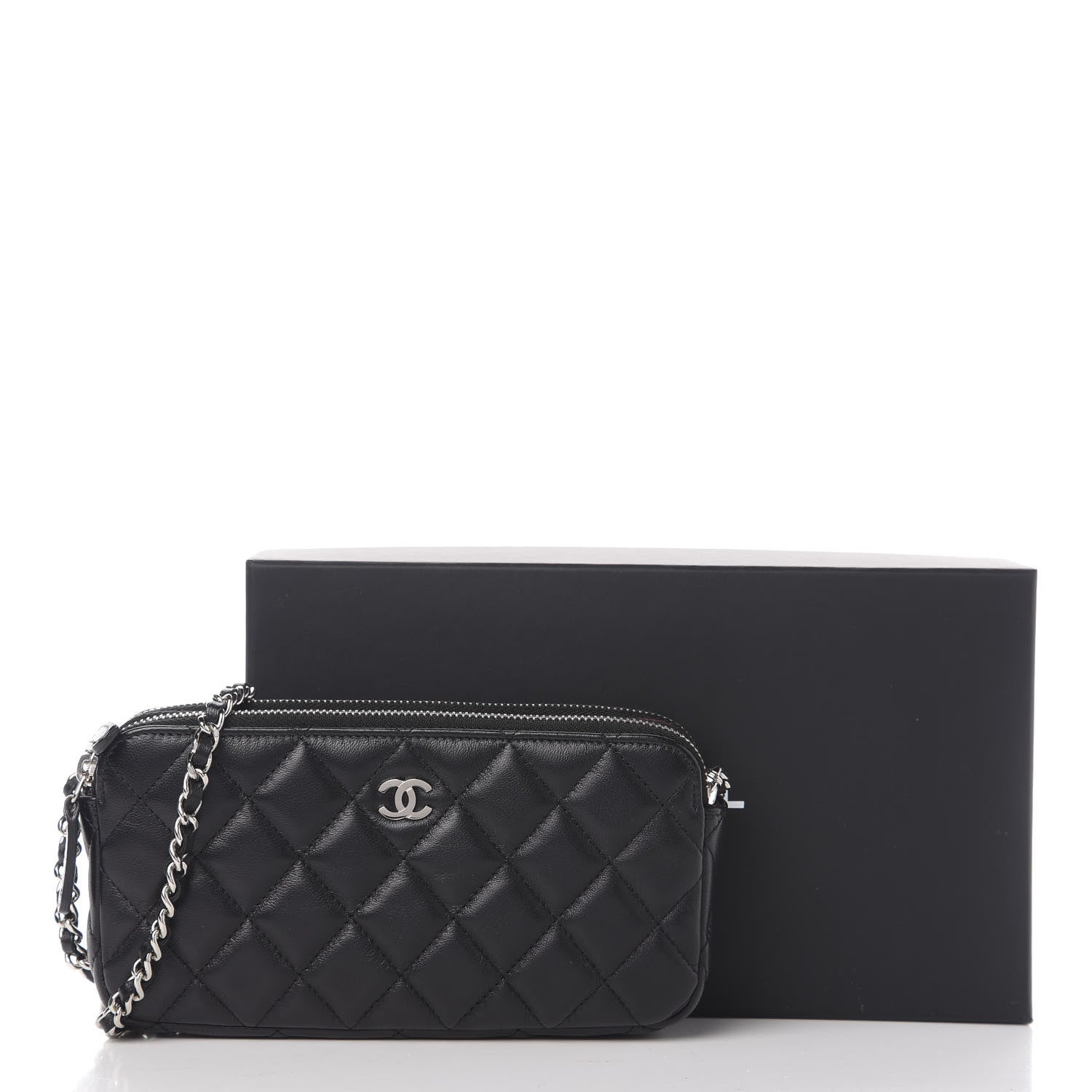 Chanel Quilted Small Clutch With Chain Black 11 of 11