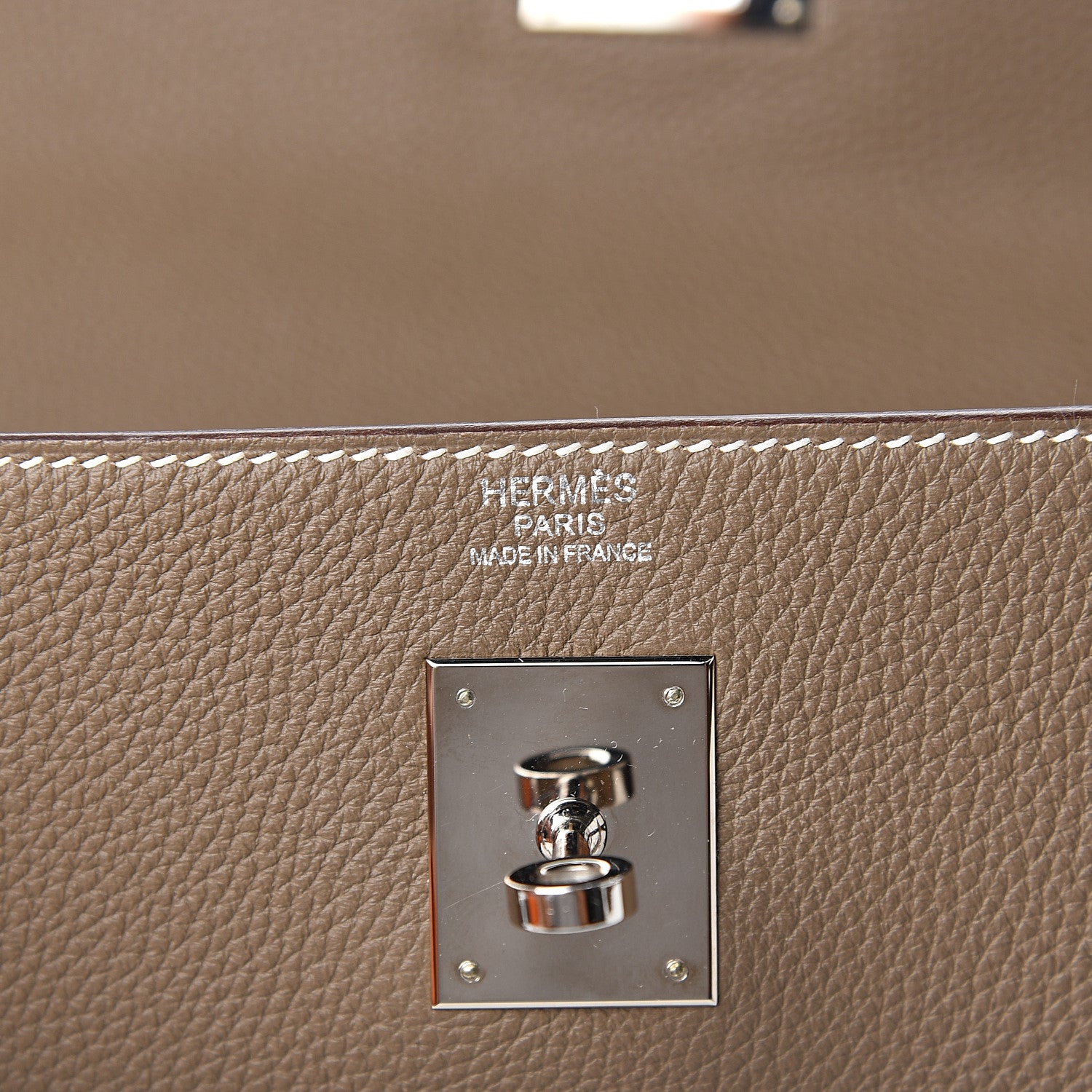Hermes Togo Kelly Retourne 32 Etoupe 5 of 10