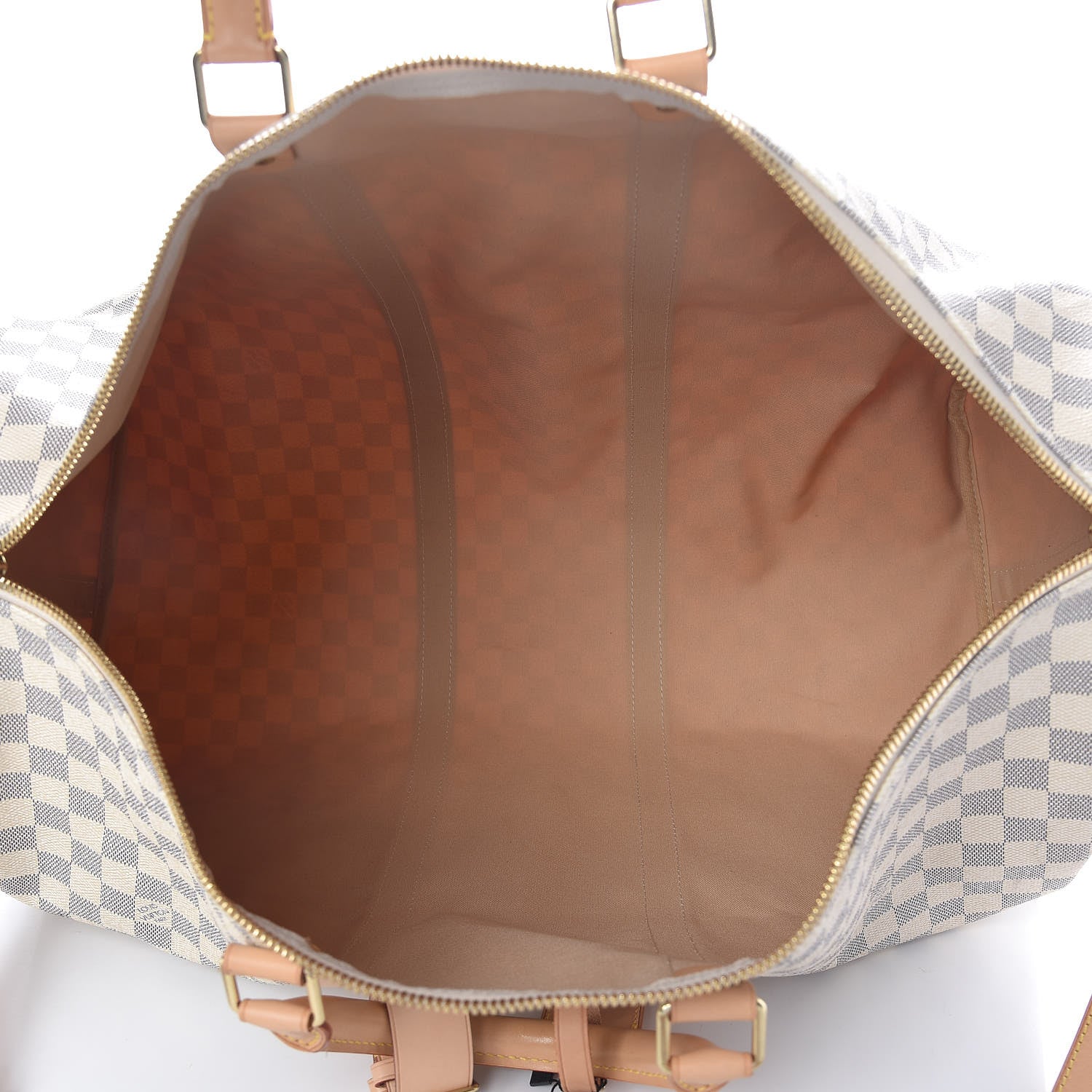 Louis Vuitton Damier Azur Keepall Bandouliere 55 6 of 13