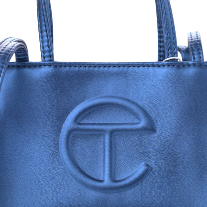 Telfar Vegan Leather Small Shopping Bag Cobalt 9 of 11