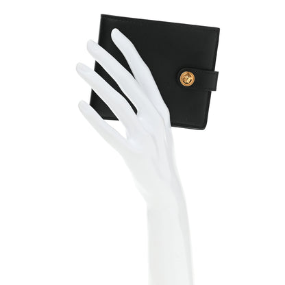 Versace Vitello Medusa Bi-Fold Wallet Black 2 of 6