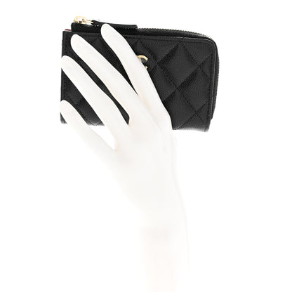 Chanel Caviar Quilted Key Holder Case Black 2 of 8