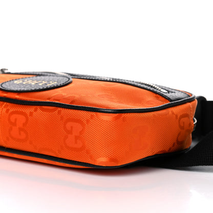 Gucci Econyl Nylon Monogram Off The Grid Belt Bag Carrot Orange Black 9 of 9