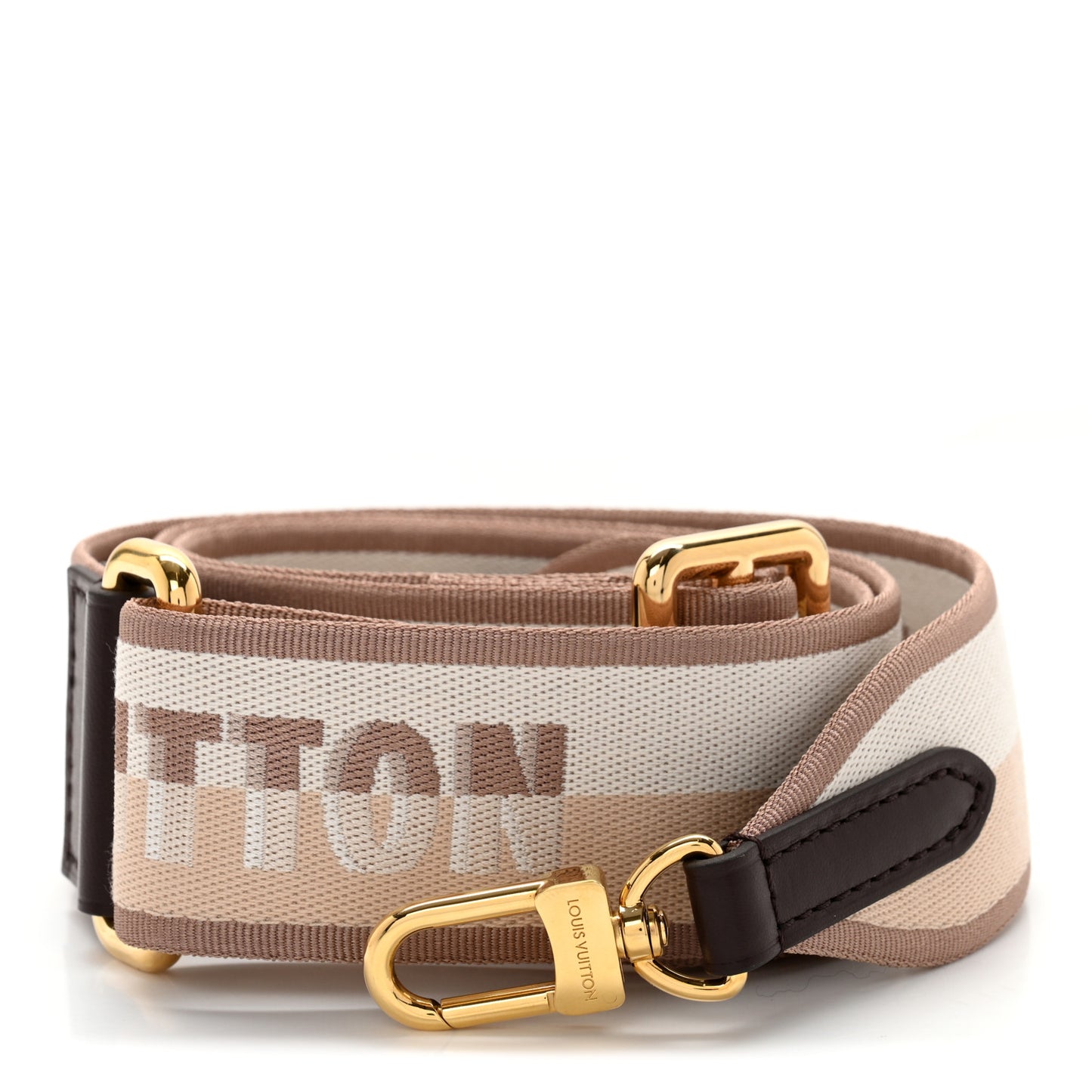 Jacquard Speedy Bandouliere 20 Shoulder Strap Beige Brown