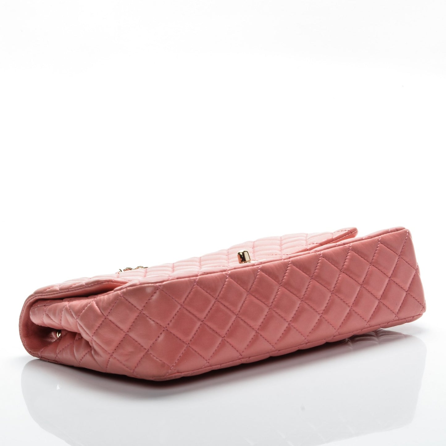 Lambskin Quilted Valentine Charms Medium Single Flap Pink