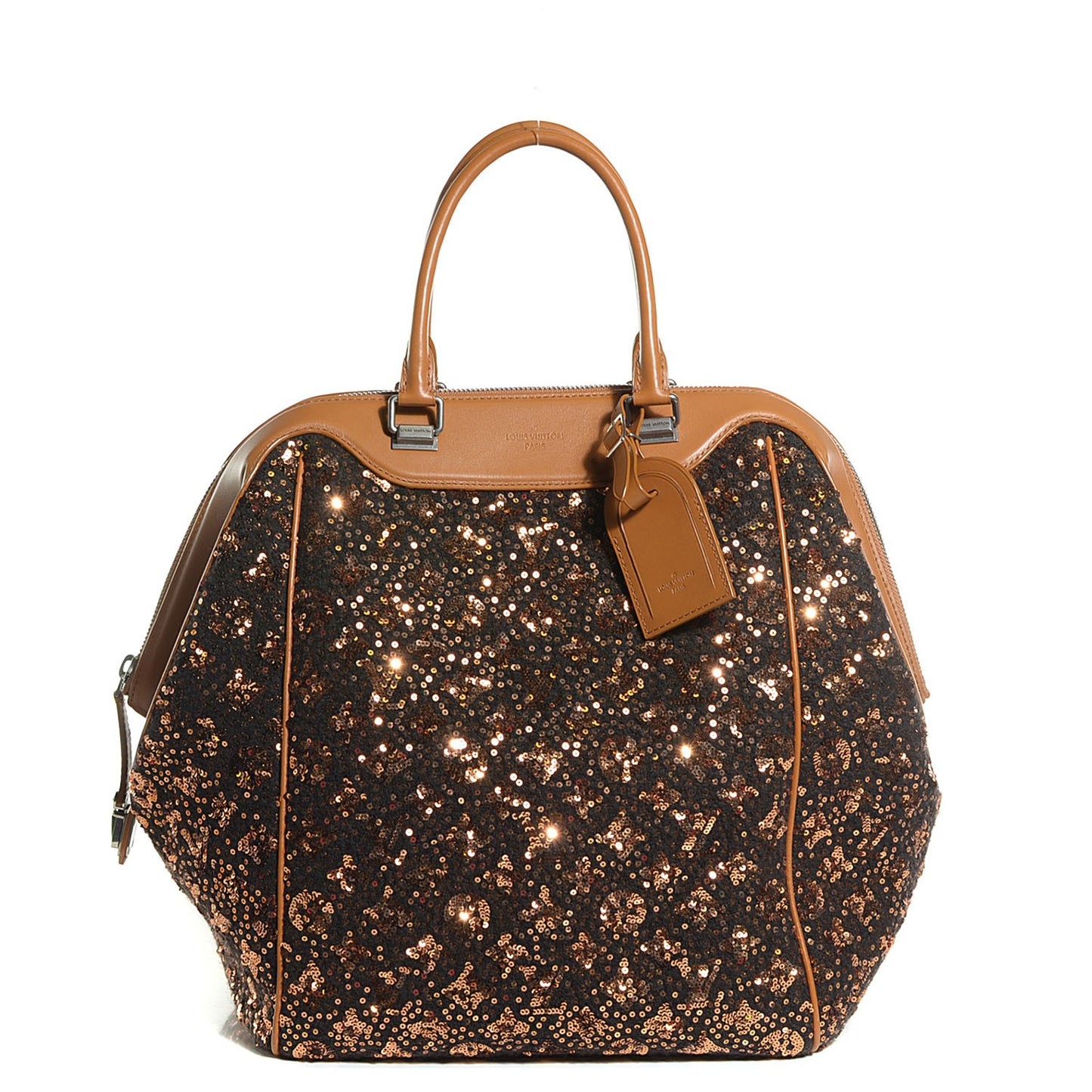 Sequin Monogram Sunshine Express North South Gold