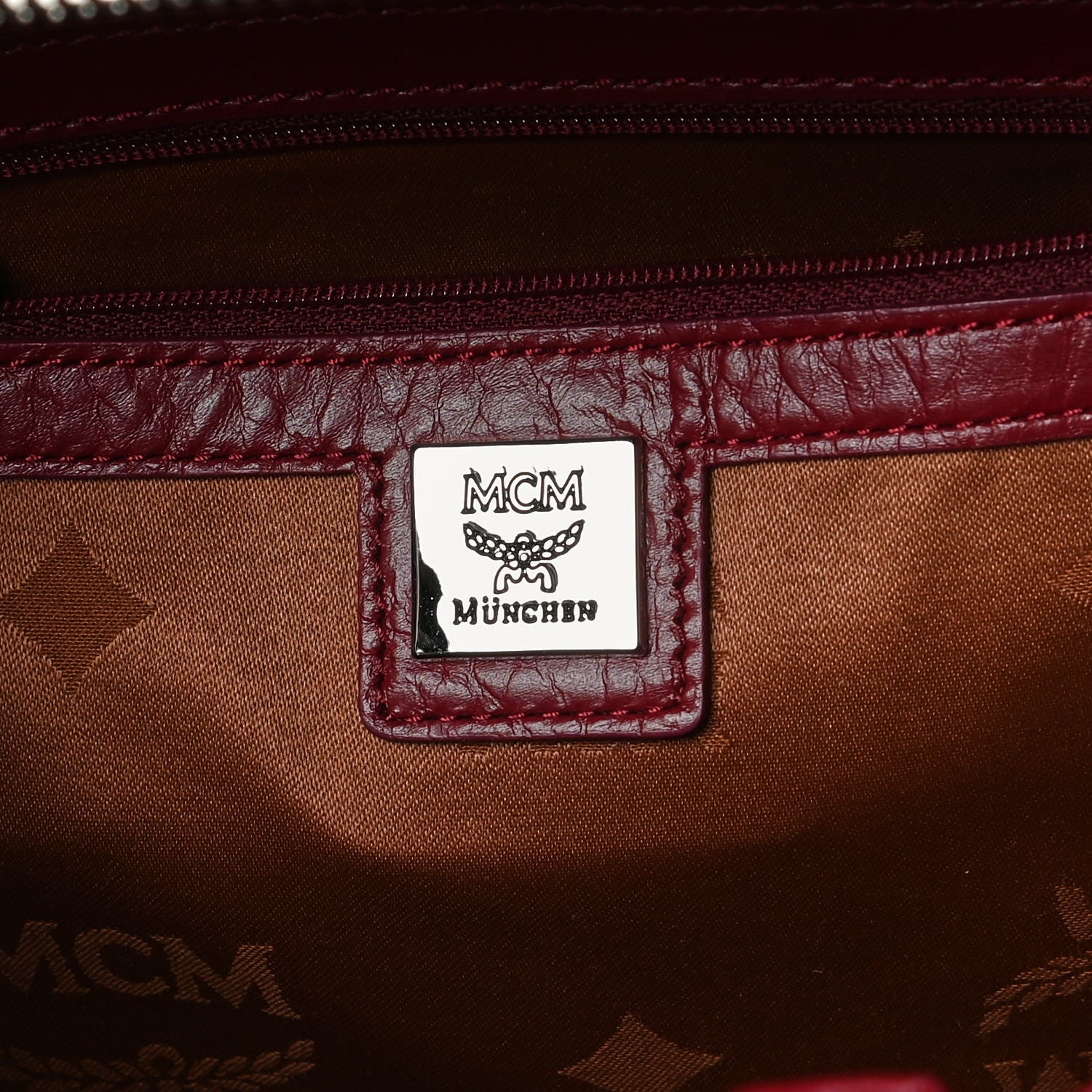 MCM Visetos Large Stark Backpack Scooter Red 8 of 12