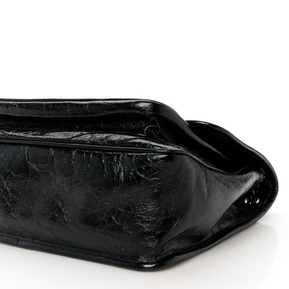 Saint Laurent Crinkled Calfskin Matelasse Monogram Medium Niki Chain Satchel Black 10 of 10