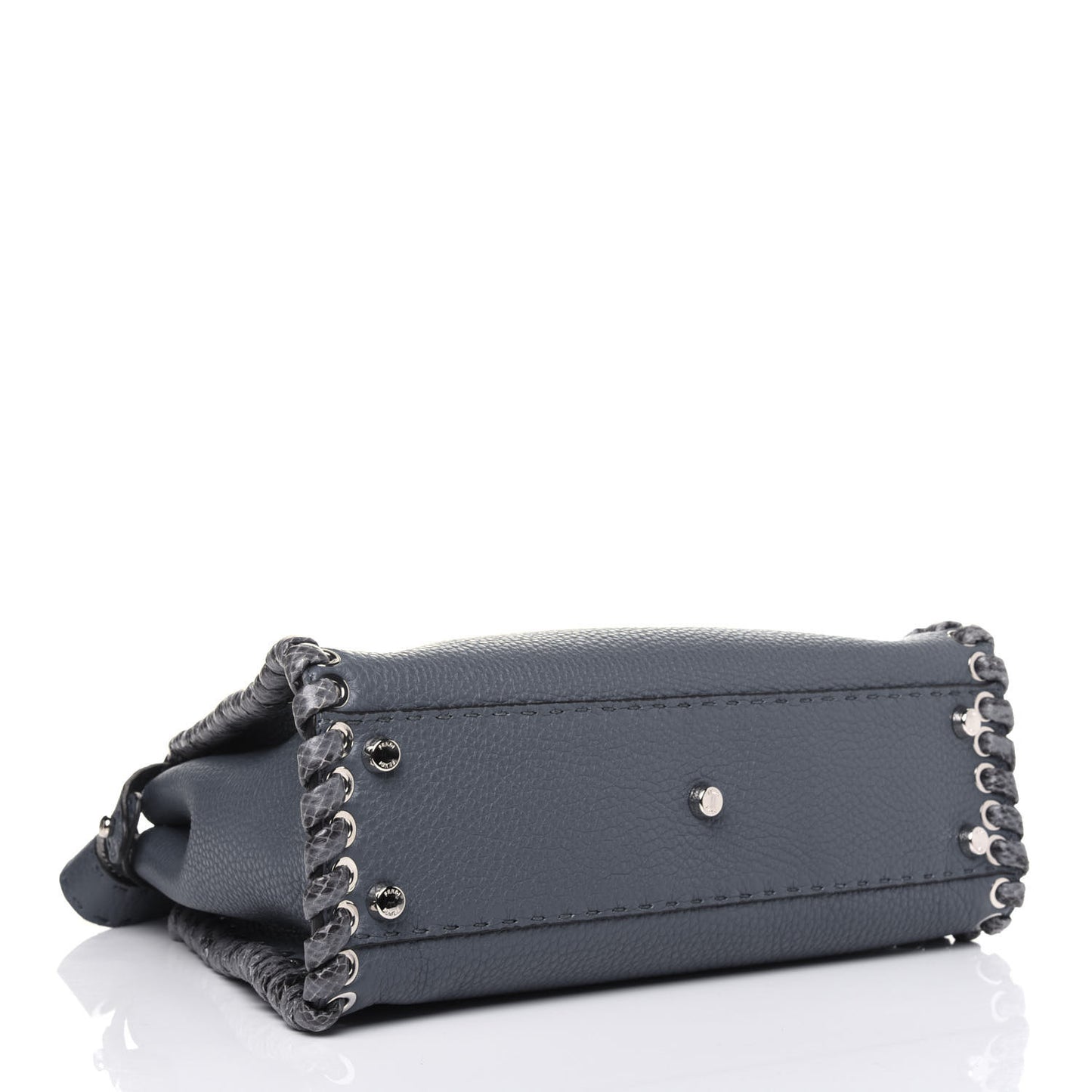 Cuoio Romano Selleria Elaphe Lace Up Medium Peekaboo Iconic Satchel Tempesta
