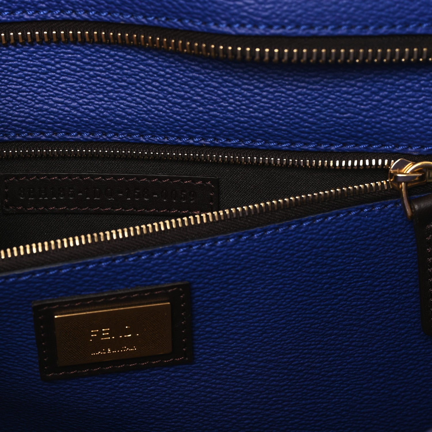 Fendi Ombre Zucca Spalmati Medium Roll Tote Tobacco Turquoise 7 of 12