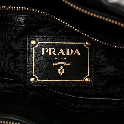 Prada Nappa Gaufre Shopping Satchel Black 6 of 10