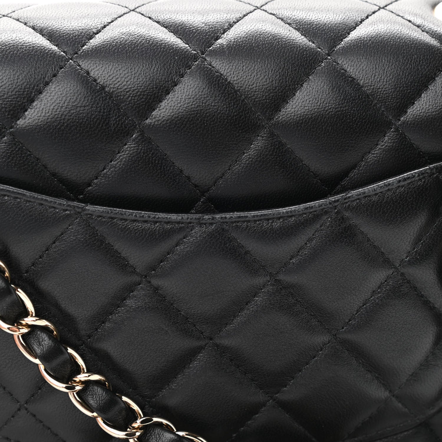 Chanel Lambskin Quilted Mini Rectangular Flap Black 12 of 12