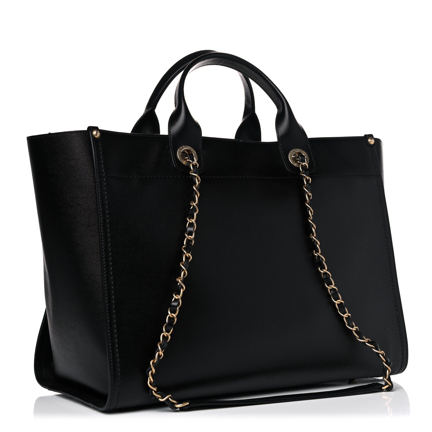 Chanel Caviar Medium Studded Deauville Tote Black 4 of 15