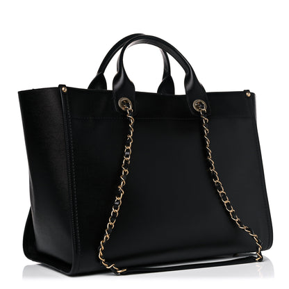 Chanel Caviar Medium Studded Deauville Tote Black 4 of 15