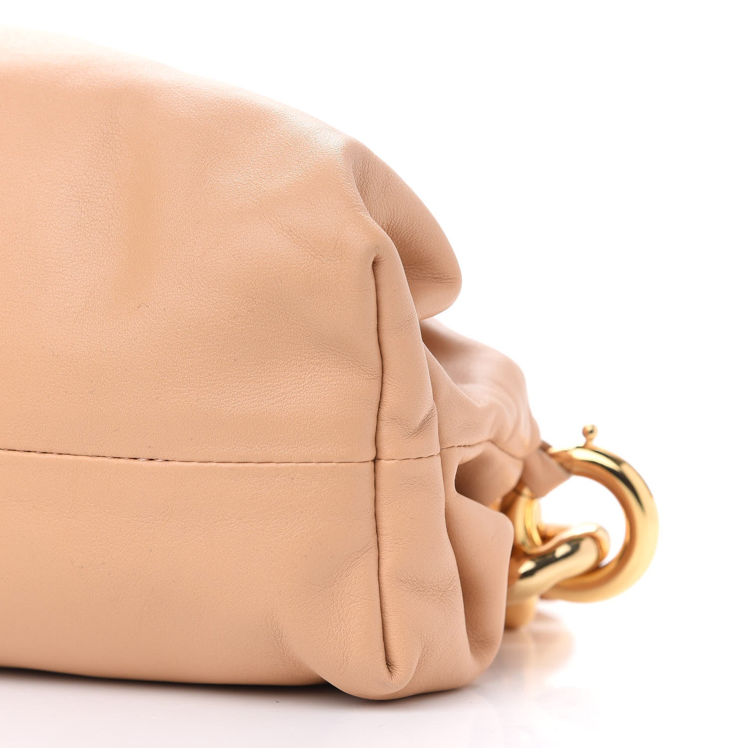 Bottega Veneta Calfskin The Pouch Chain Almond 10 of 14