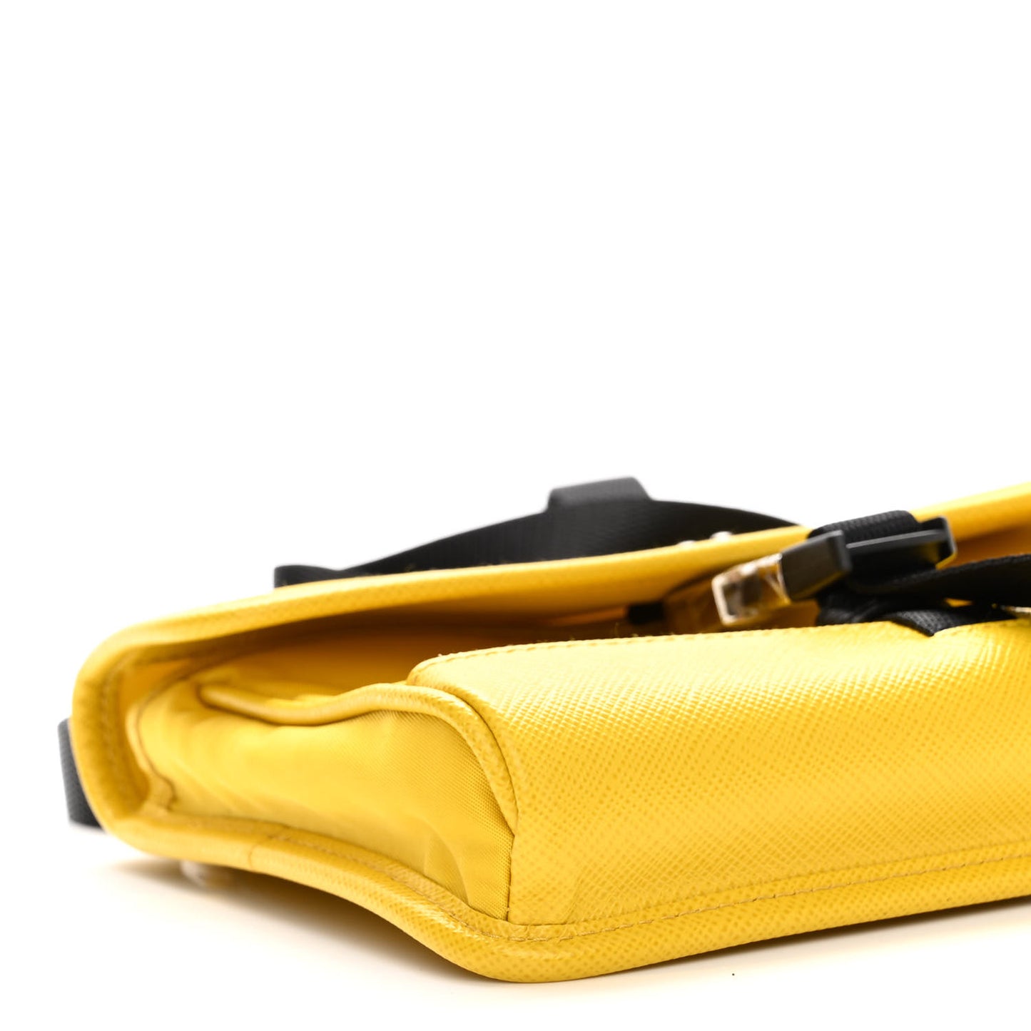 Re-Nylon Saffiano Smartphone Case Crossbody Giallo