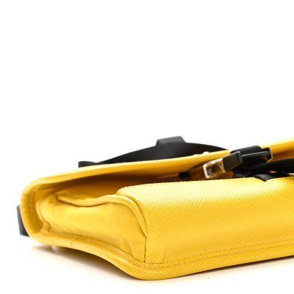 Prada Re-Nylon Saffiano Smartphone Case Crossbody Giallo 8 of 9