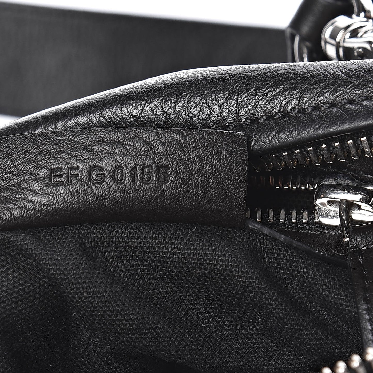 Calfskin Small Studded Pandora Black Brown